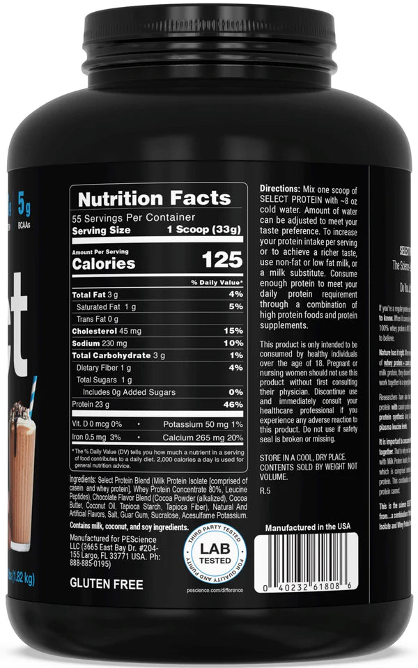PEScience Select Protein 27 & 55 Servings
