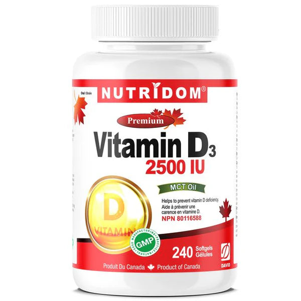 Nutridom D3 2500 IU 240 Softgels