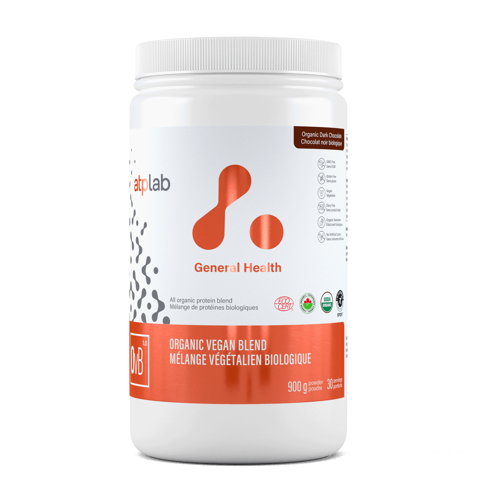 ATPLab Organic Vegan Blend 900g - 30 Servings