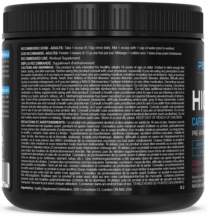 PEScience High Volume Pre-Workout (No Caffeine) 36 Servings