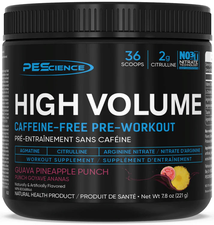 PEScience High Volume Pre-Workout (No Caffeine) 36 Servings