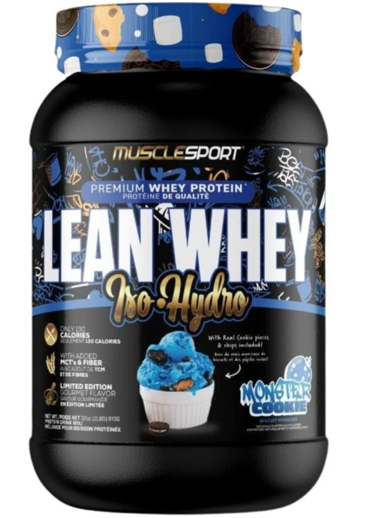 MuscleSport - Lean Whey Iso-Hyrdo Gourmet Protein 2LBS
