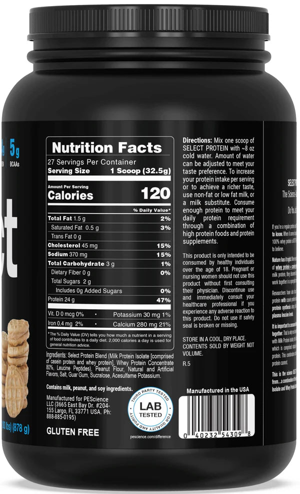 PEScience Select Protein 27 & 55 Servings