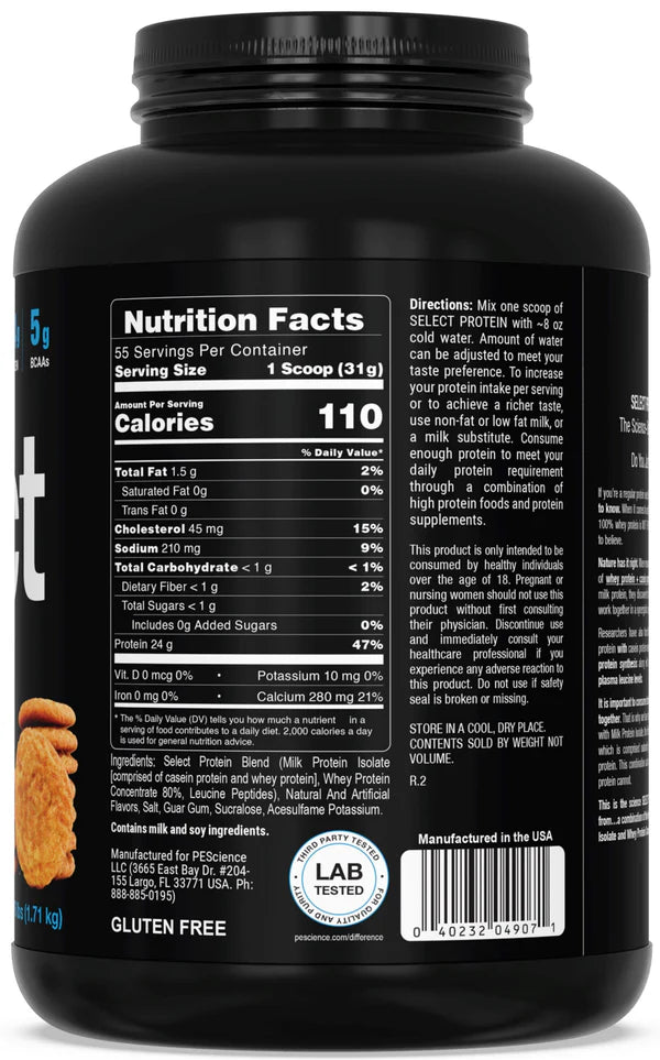 PEScience Select Protein 27 & 55 Servings