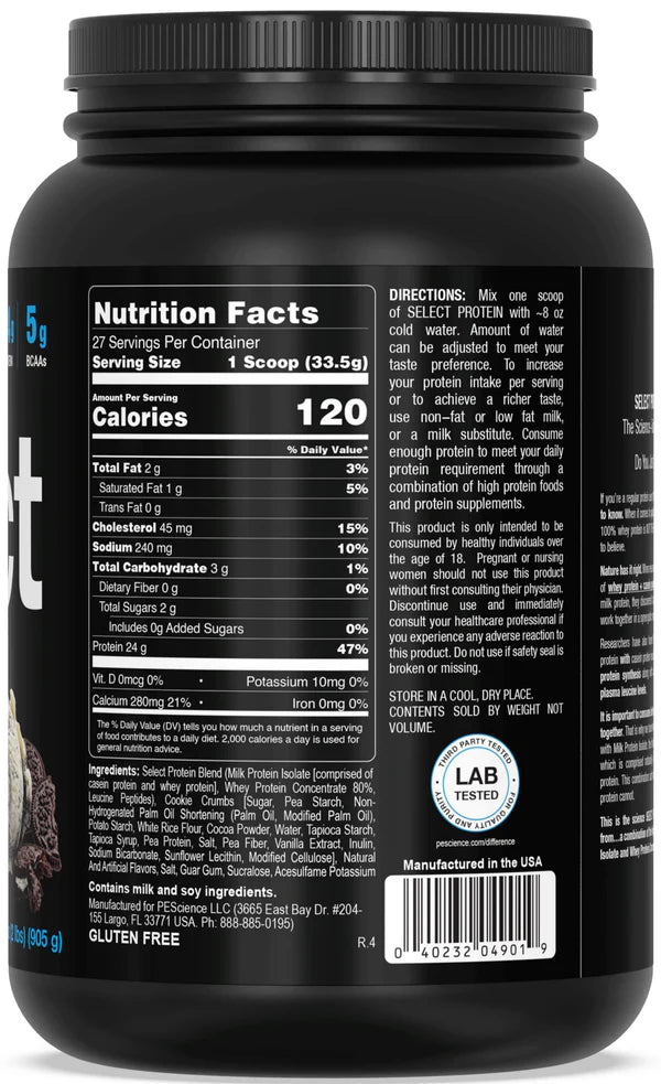 PEScience Select Protein 27 & 55 Servings