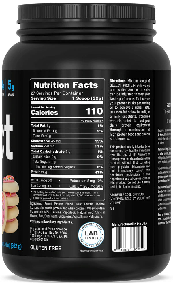 PEScience Select Protein 27 & 55 Servings