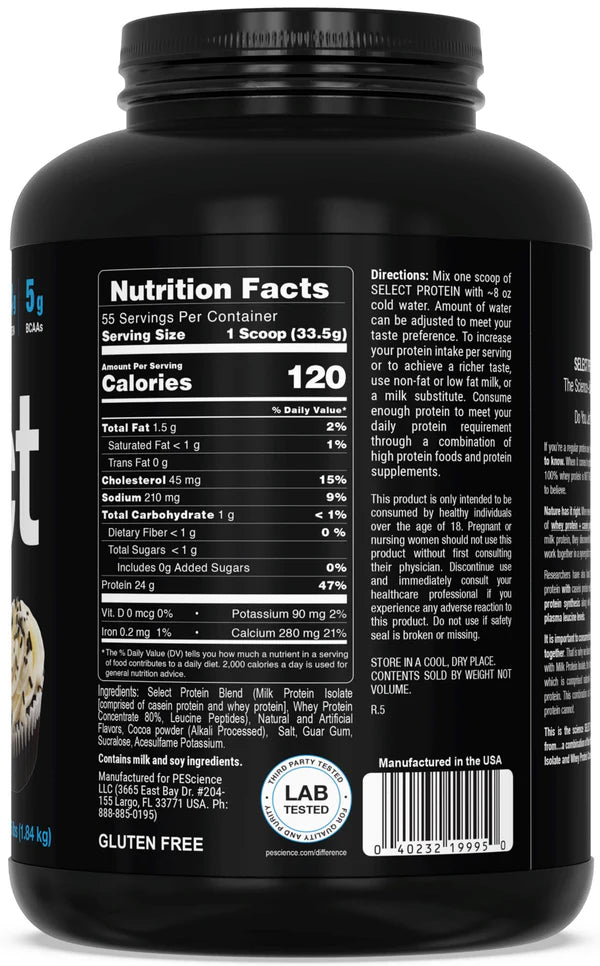 PEScience Select Protein 27 & 55 Servings