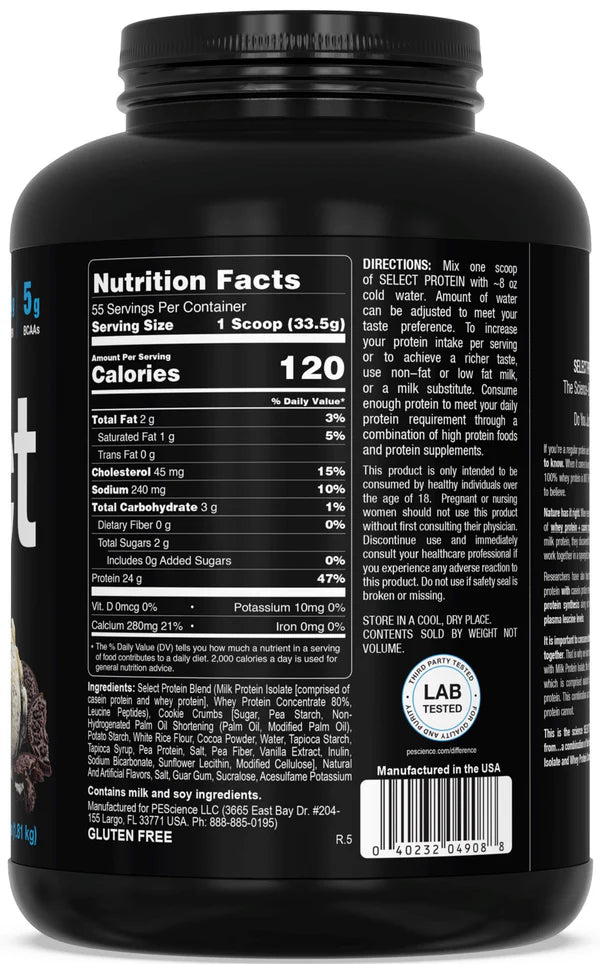 PEScience Select Protein 27 & 55 Servings