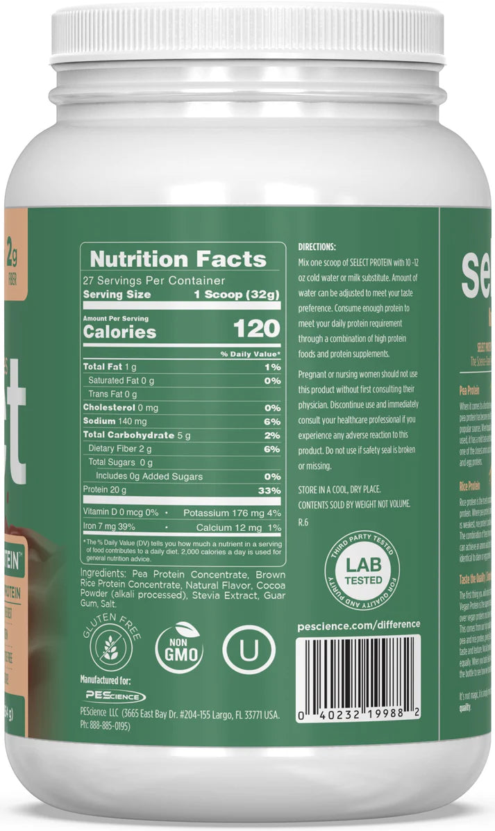 PEScience Vegan Select Protein 27 Servings