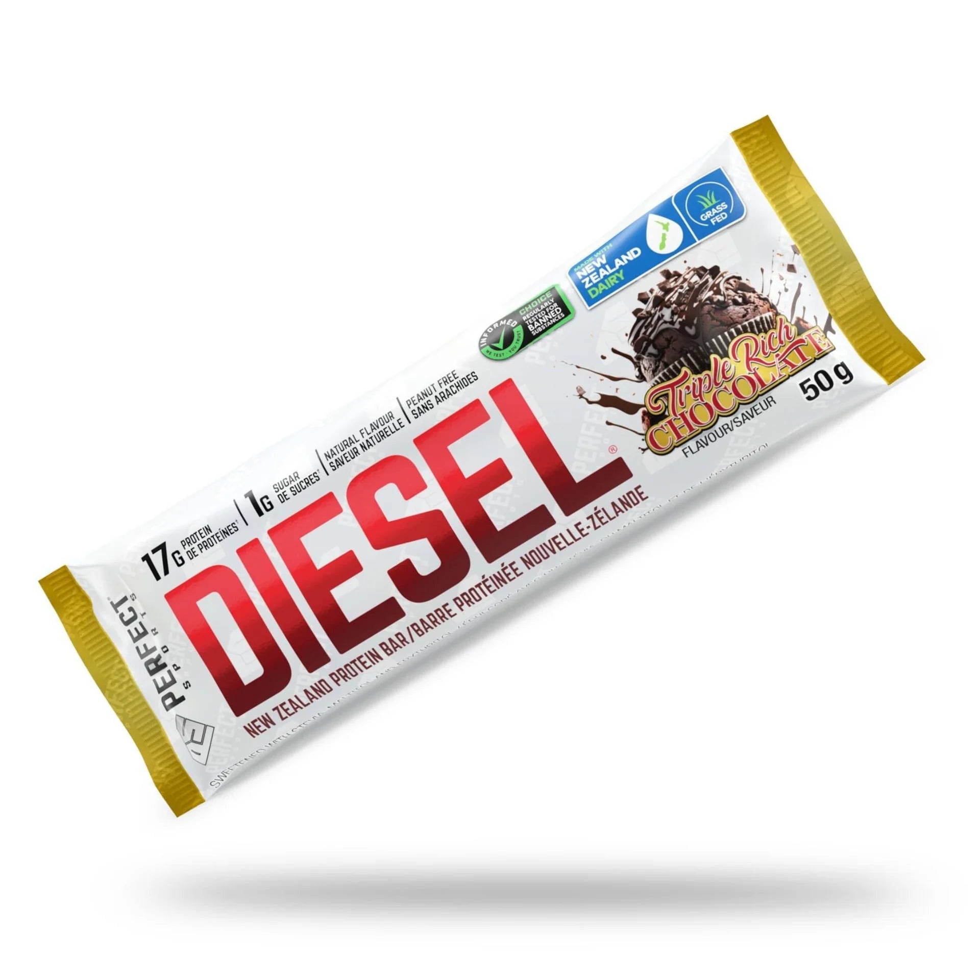 Perfect Sports Diesel New Zealand Protein Bar 50g