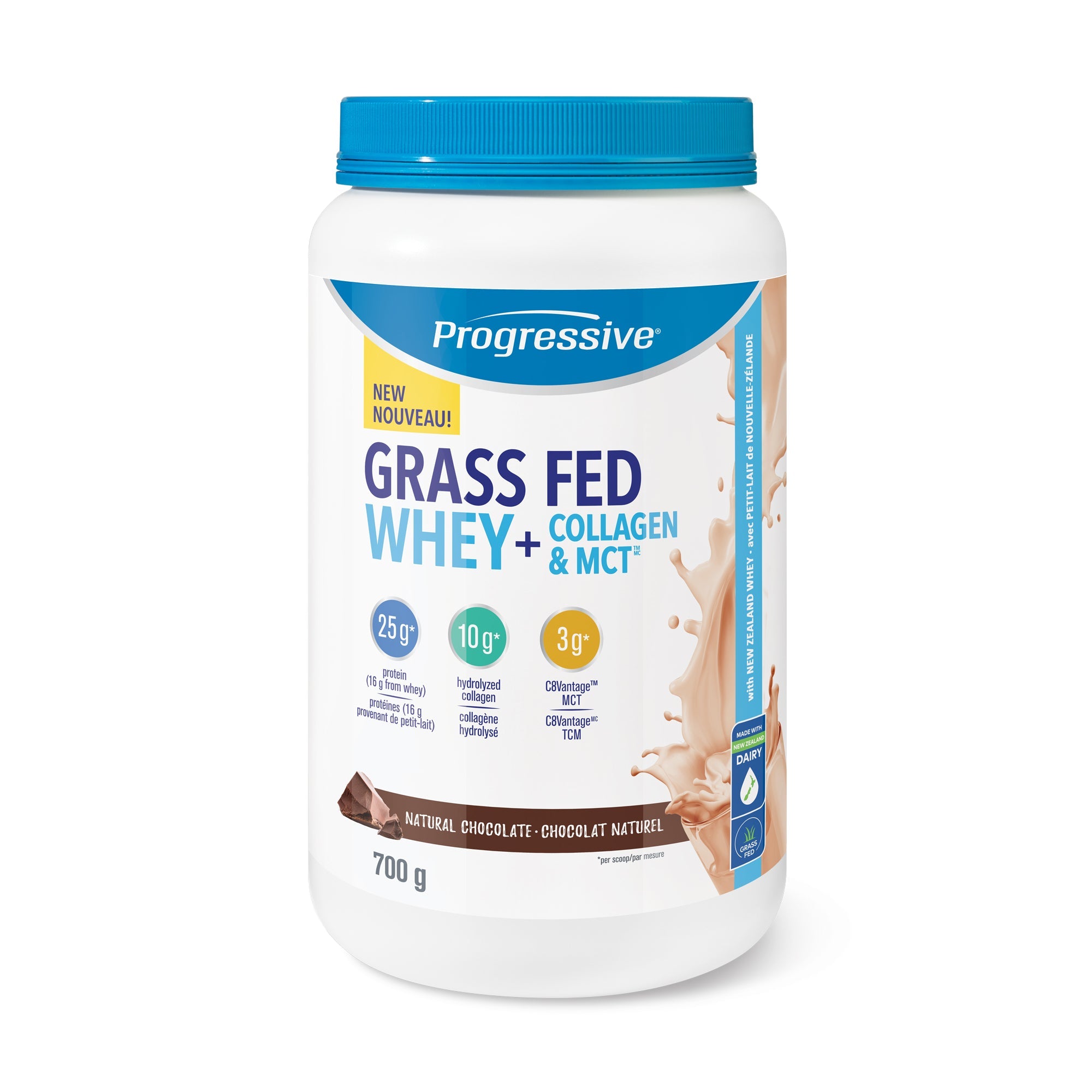 Progressive Grass Fed Whey + Collagen & MCT Oil 700g