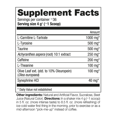 Perfect Sports Burn Cycle (Fat Burner With Caffeine) 36 Servings