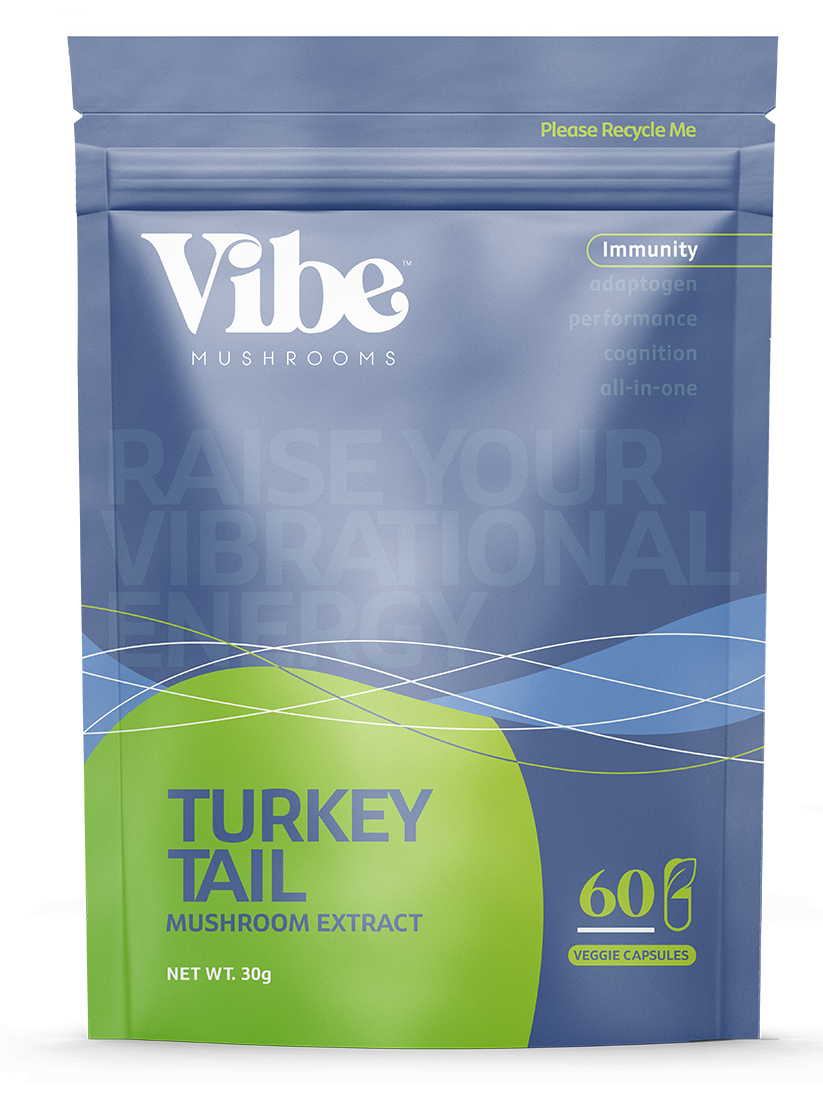 Vibe Mushrooms Turkey Tail 60 Capsules (Clearance)