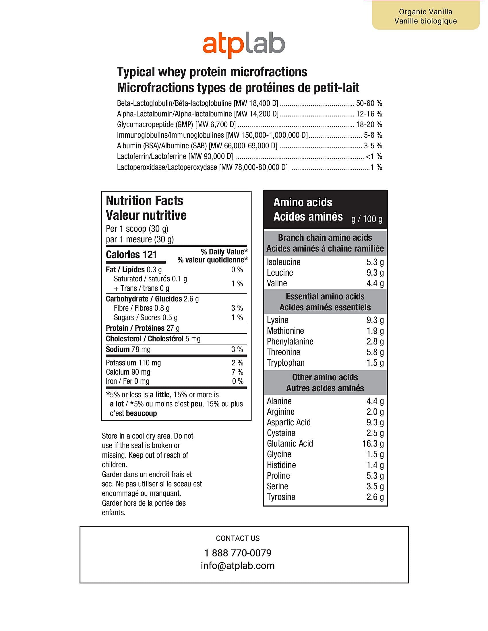 ATPLab 100% Whey Protein Isolate 900g