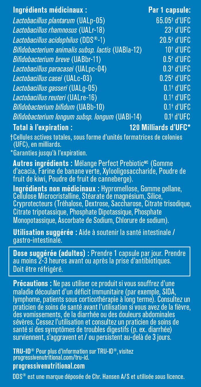 Progressive Perfect Probiotic 120 Billion 30 Capsules