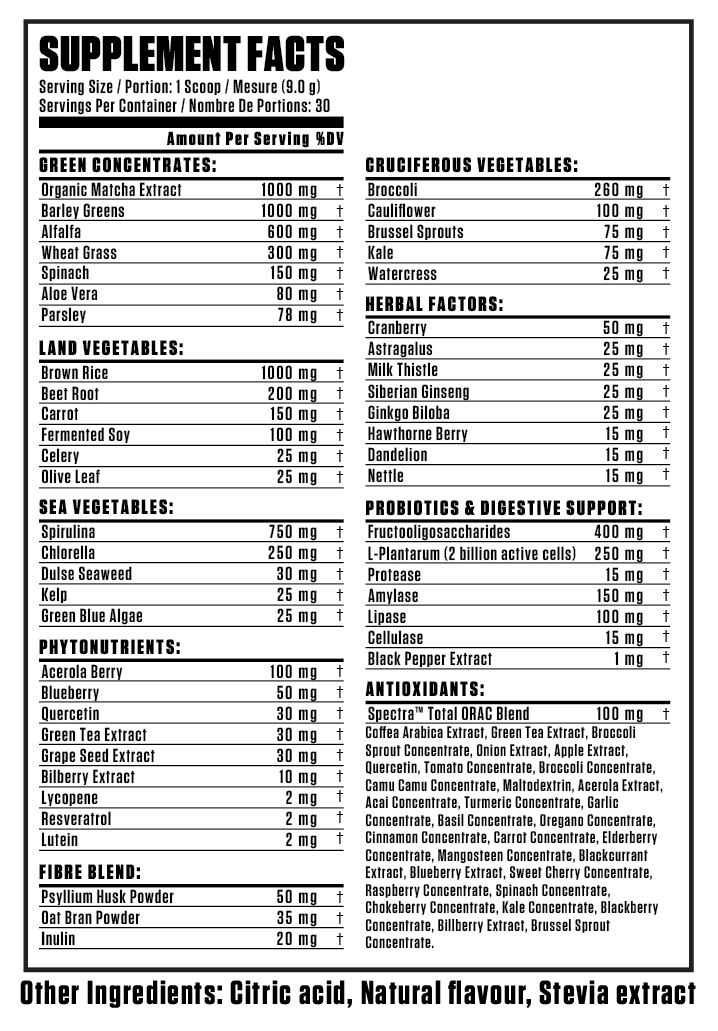 TC Nutrition Essential Greens 271-294g