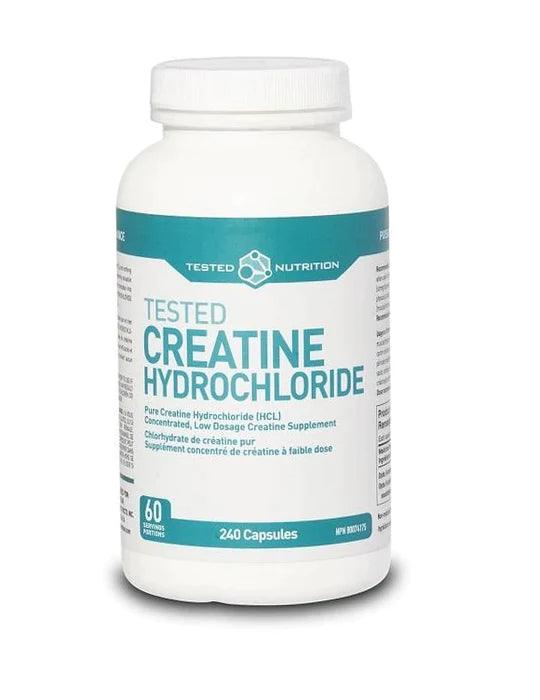 Tested Nutrition Creatine HCL 120 & 240 Capsules