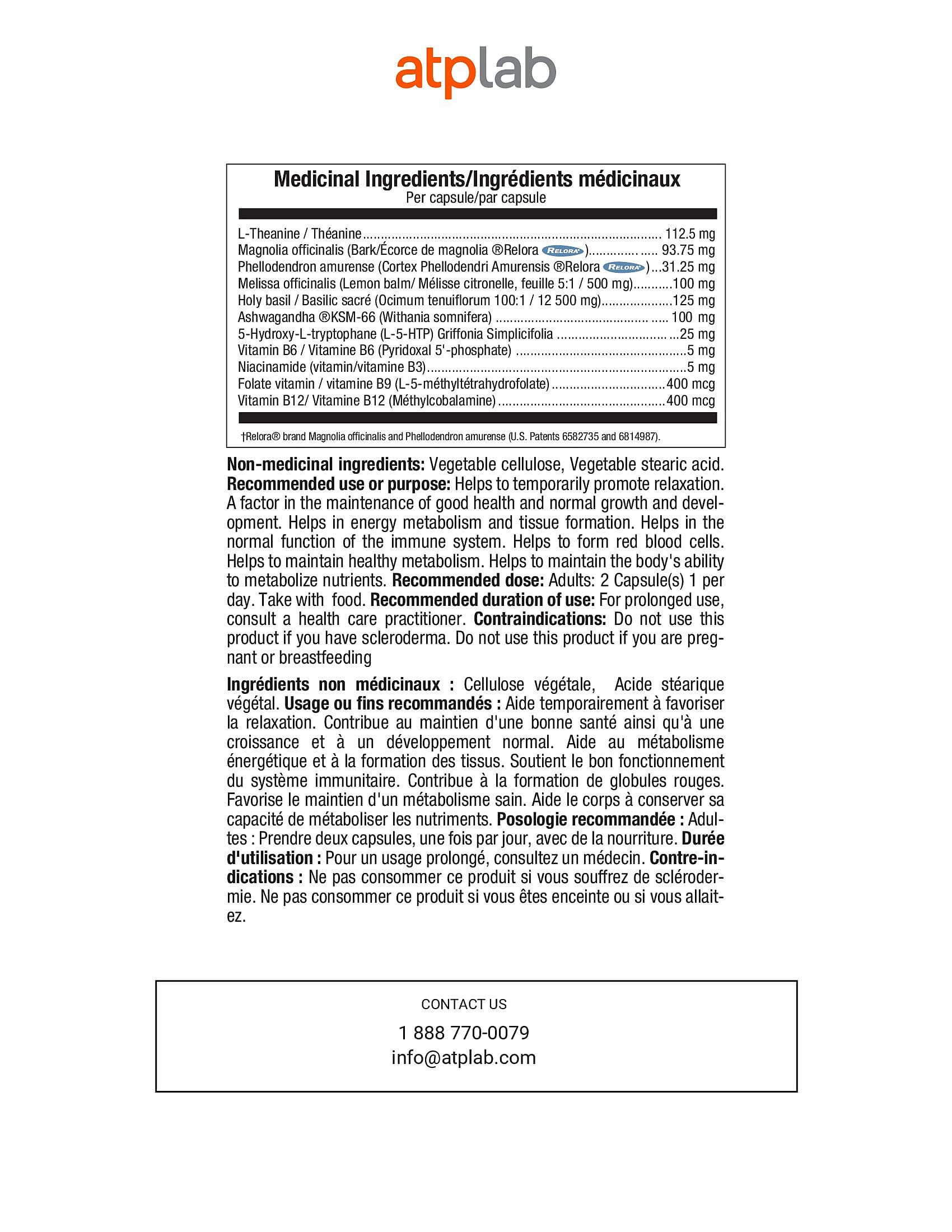 ATPLab Cool Down 60 Capsules