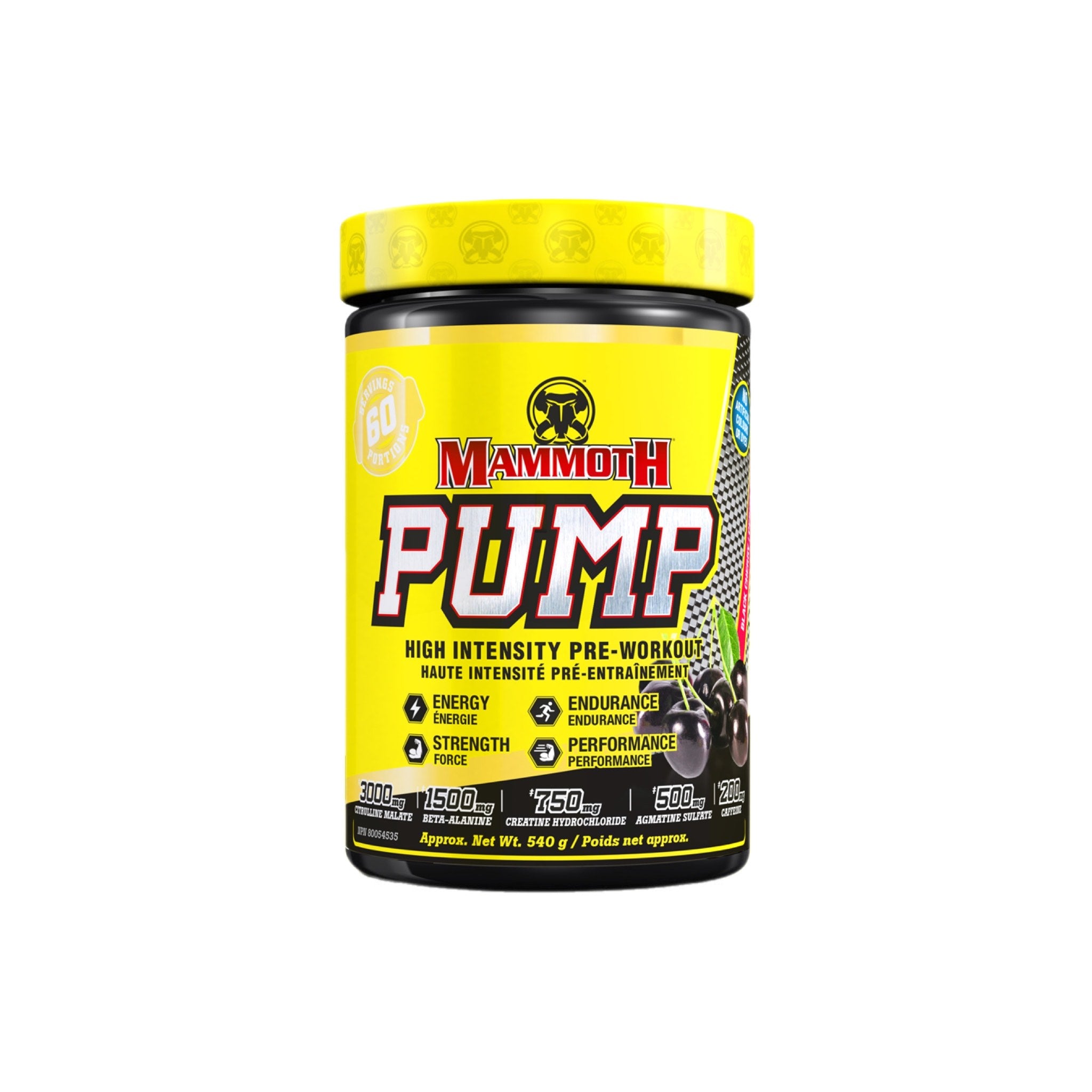 Mammoth Pump High Intensity Pre-Workout (Stim) 60 Servings