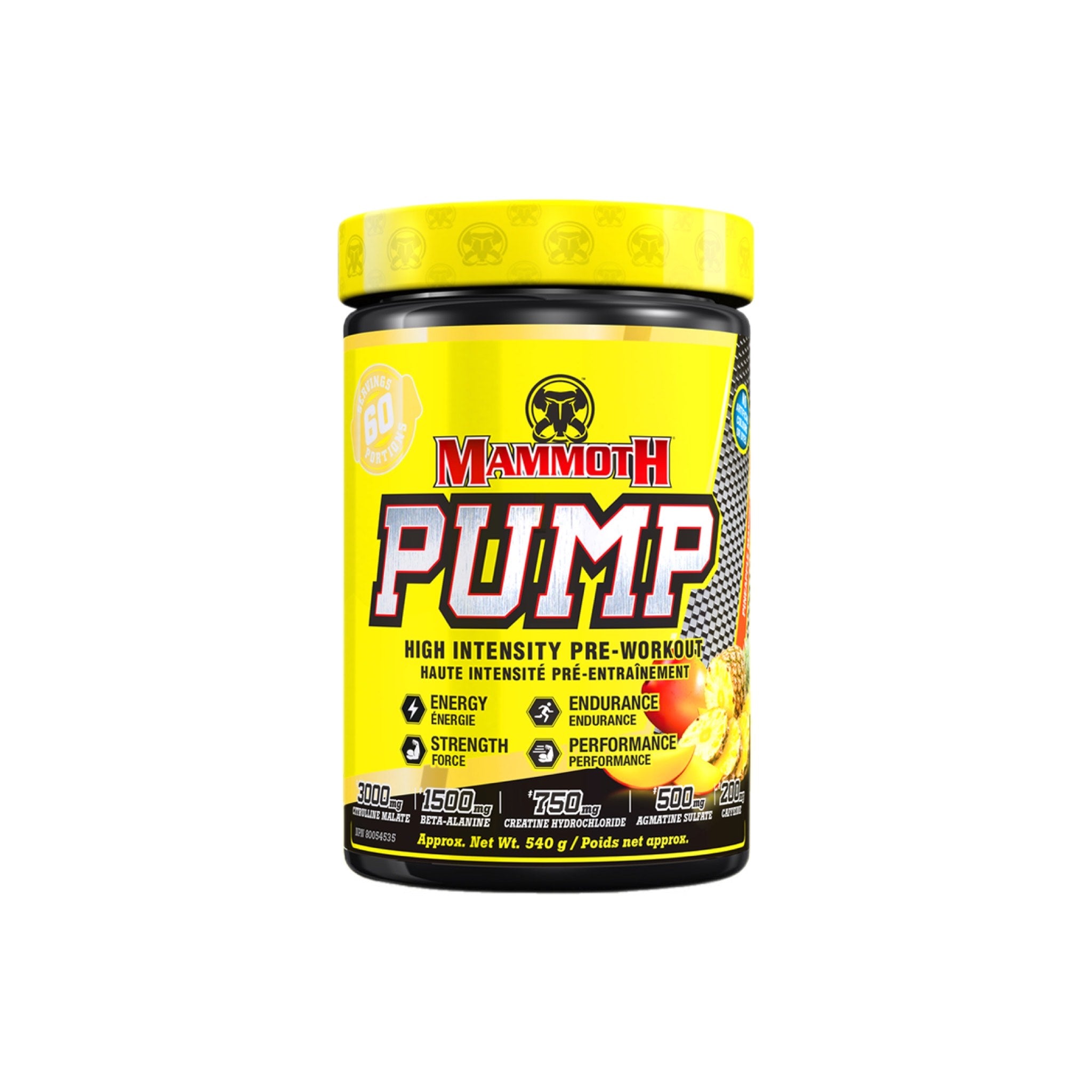Mammoth Pump High Intensity Pre-Workout (Stim) 60 Servings
