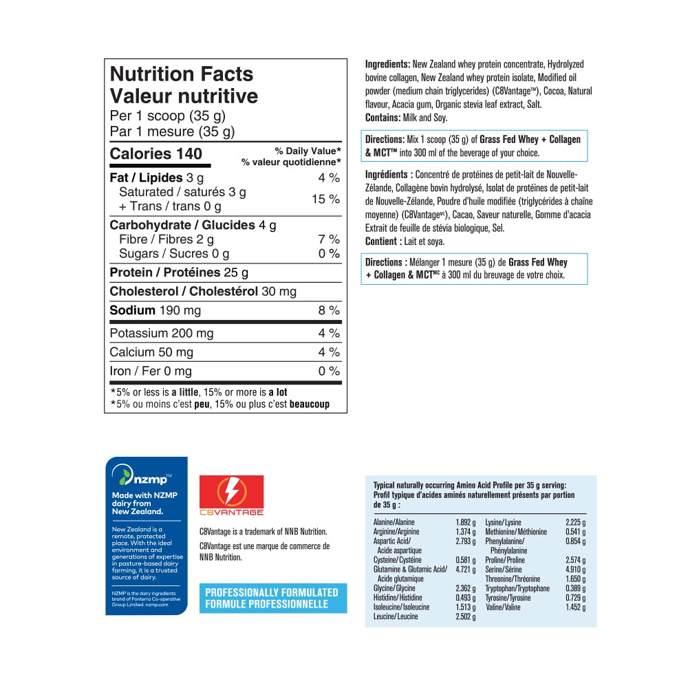 Progressive Grass Fed Whey + Collagen & MCT Oil 700g