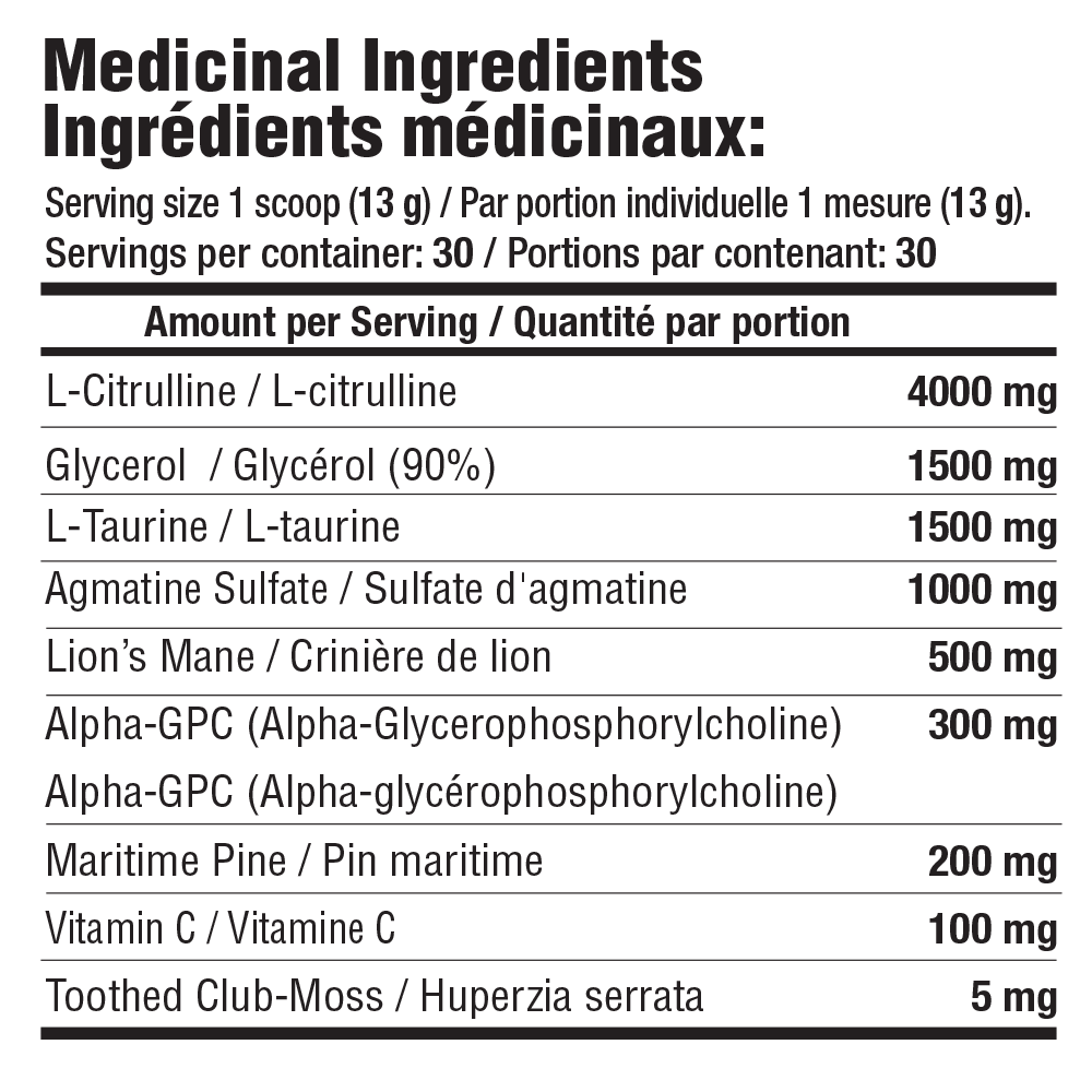 Mammoth Swell Pre-Workout (No Caffeine) 30 Servings