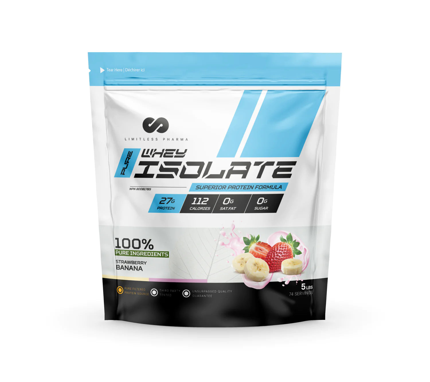 Limitless Pharma Pure Whey Isolate 2LB & 5LB