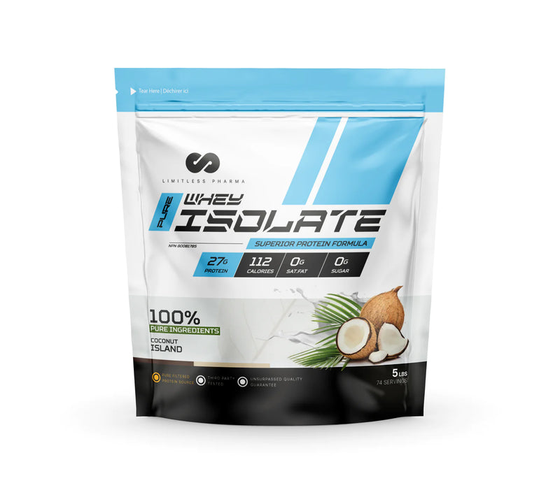 Limitless Pharma Pure Whey Isolate 2LB and 5LB
