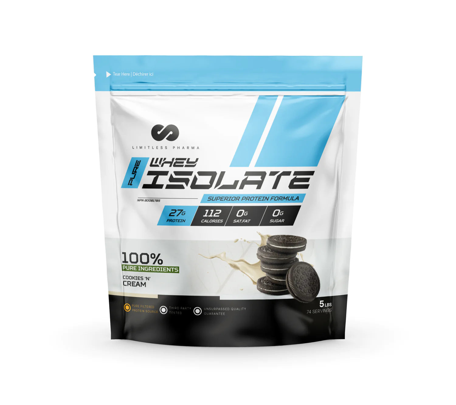 Limitless Pharma Pure Whey Isolate 2LB & 5LB