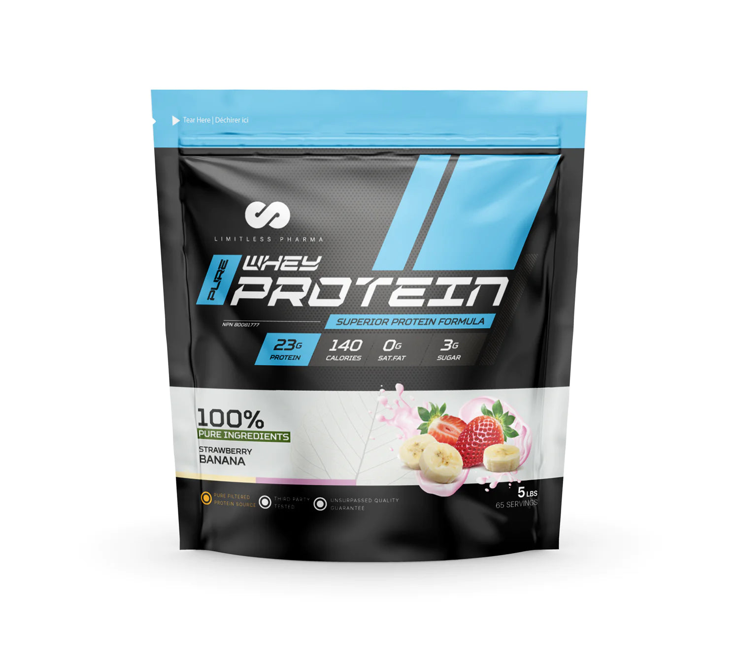 Limitless Pharma 100% Pure Whey Protein 5LB