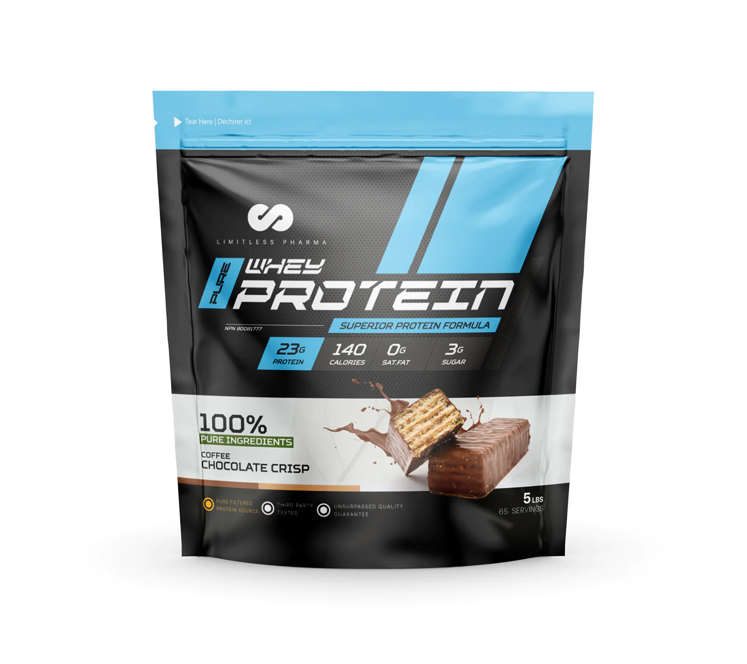 Limitless Pharma 100% Pure Whey Protein 5LB