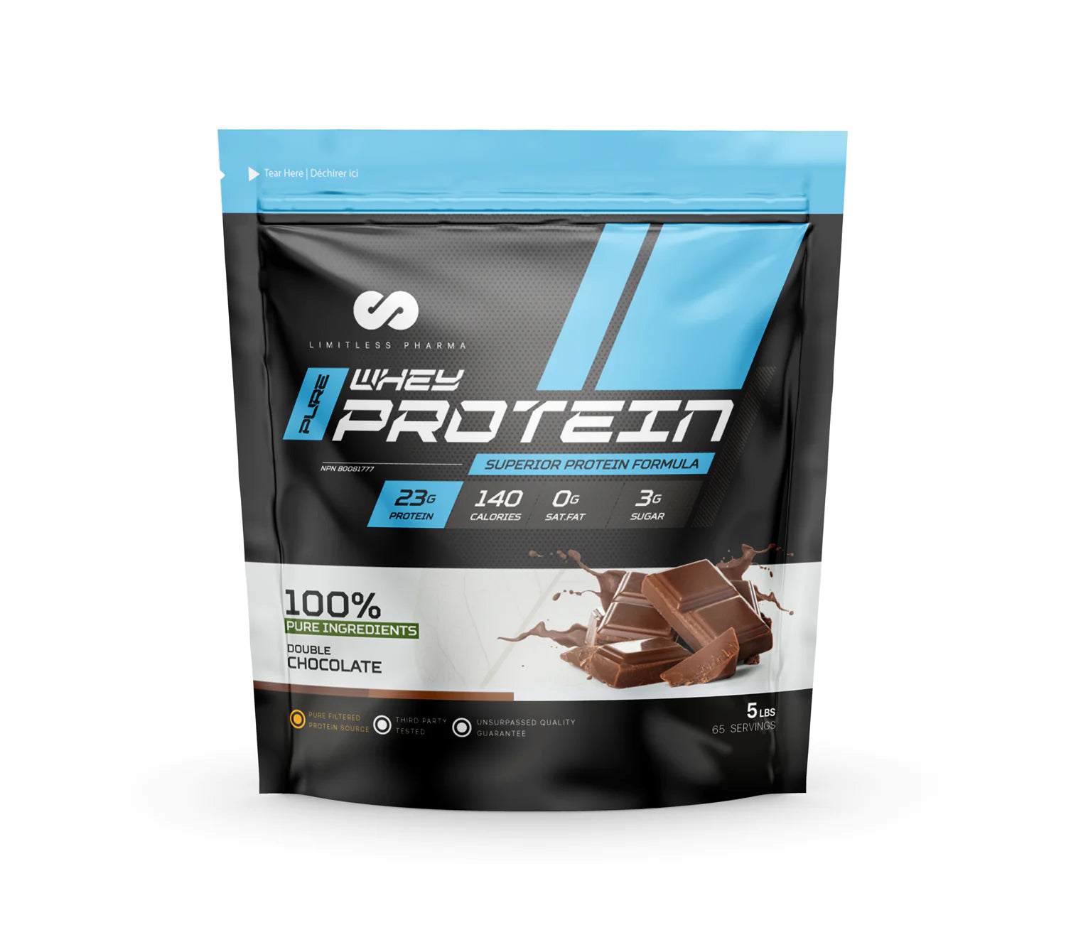 Limitless Pharma 100% Pure Whey Protein 5LB