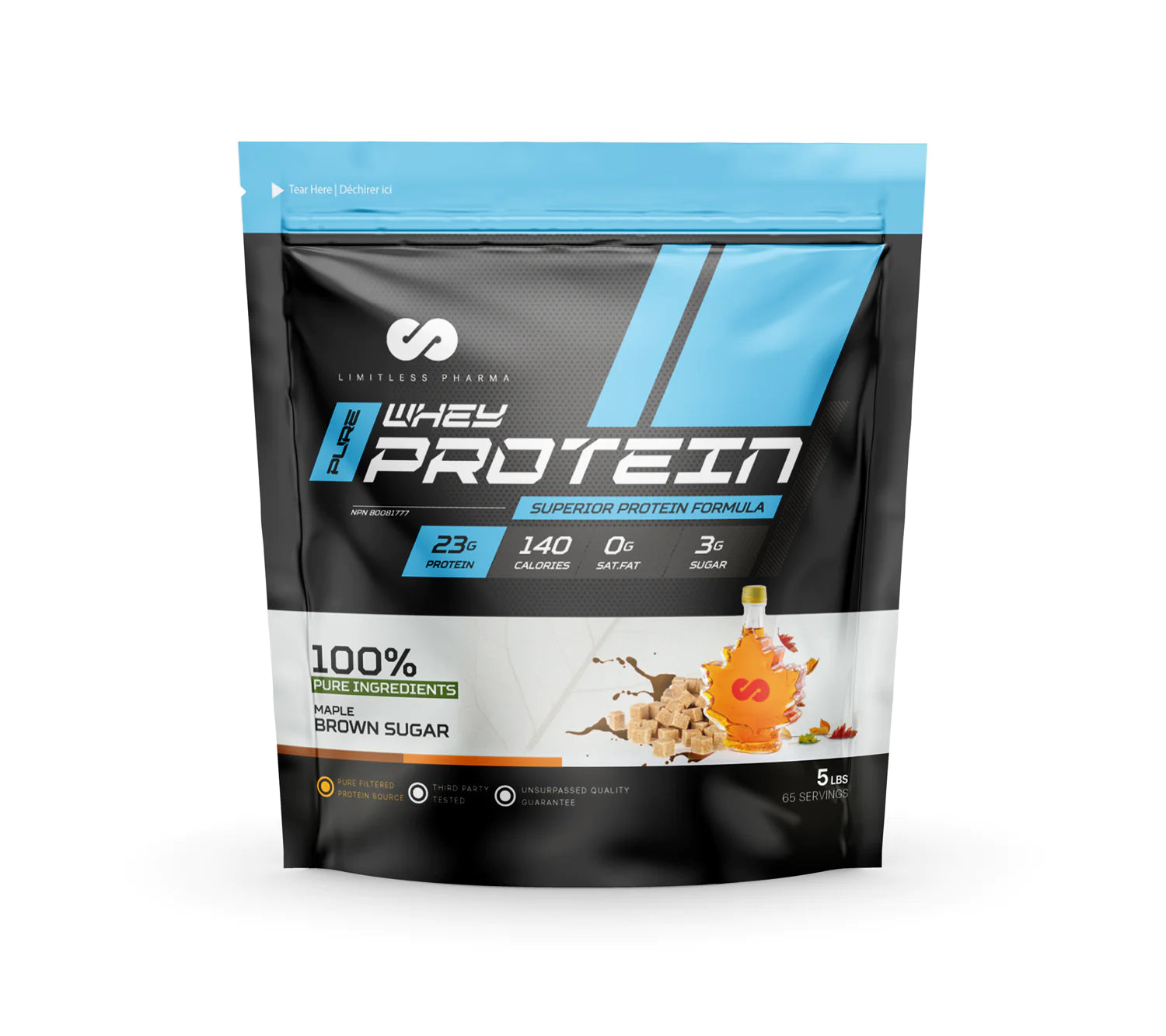 Limitless Pharma 100% Pure Whey Protein 5LB