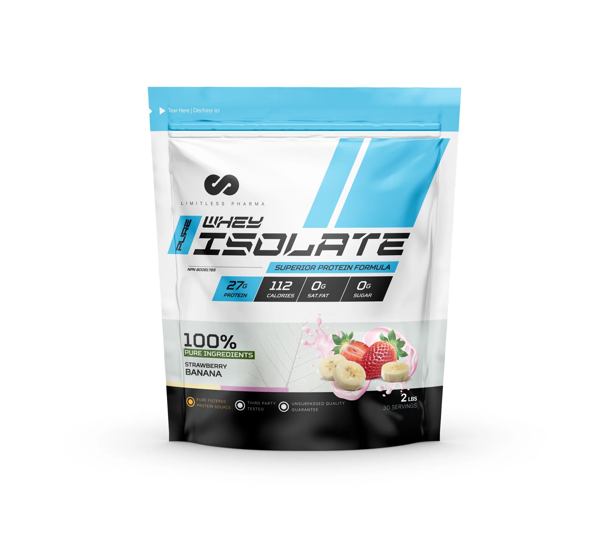 Limitless Pharma Pure Whey Isolate 2LB & 5LB