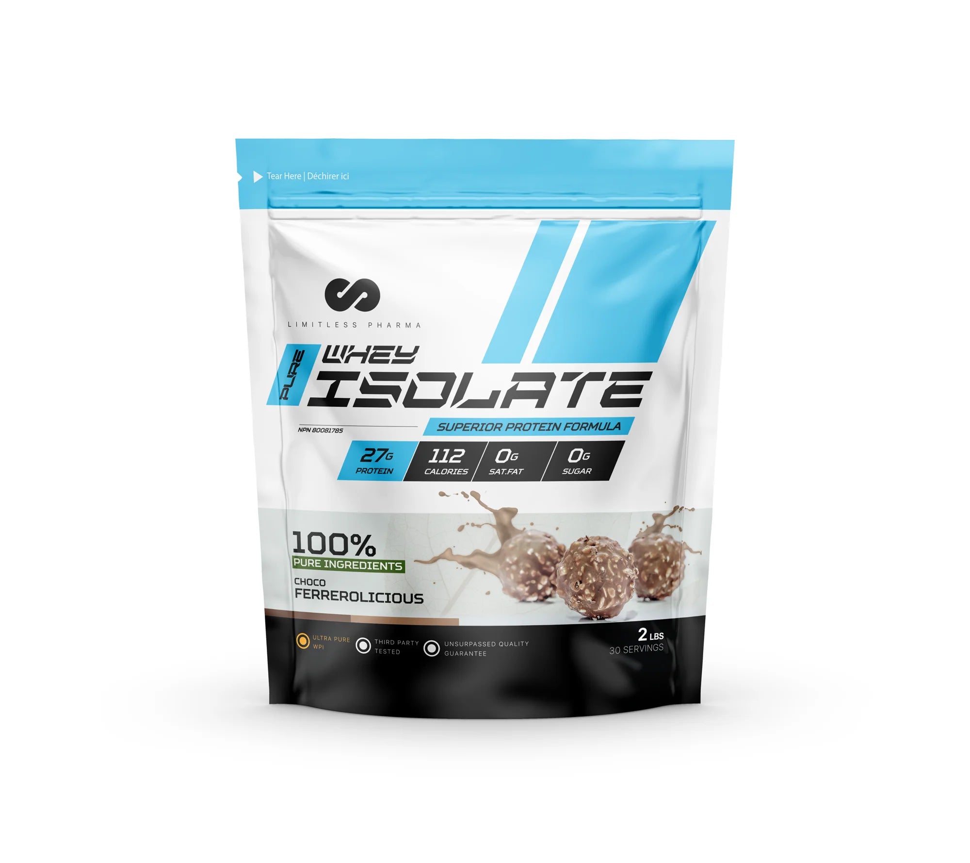Limitless Pharma Pure Whey Isolate 2LB & 5LB