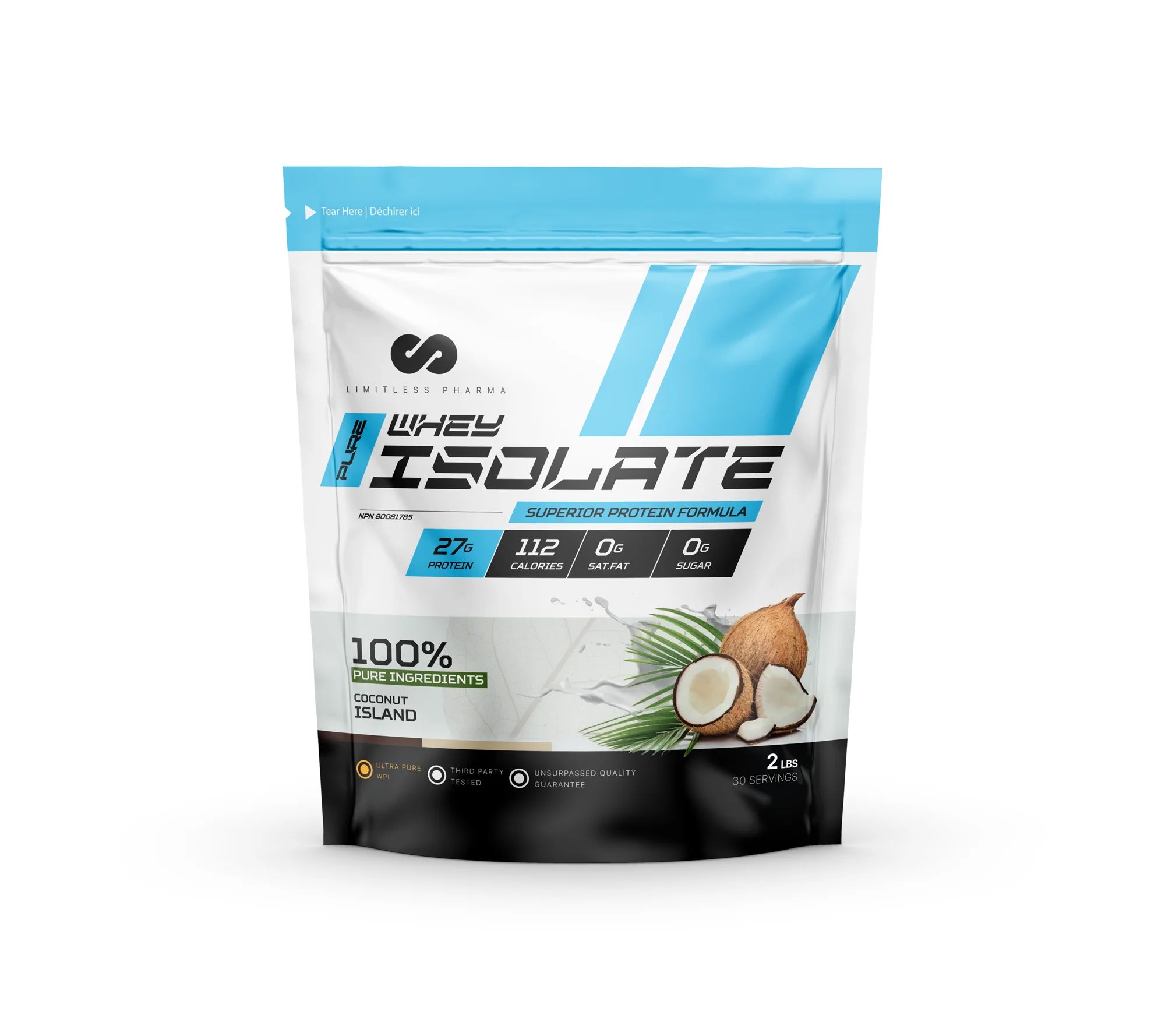 Limitless Pharma Pure Whey Isolate 2LB & 5LB