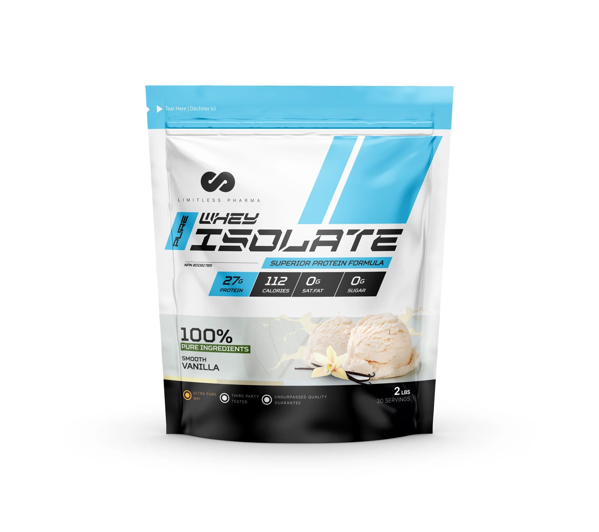 Limitless Pharma Pure Whey Isolate 2LB & 5LB