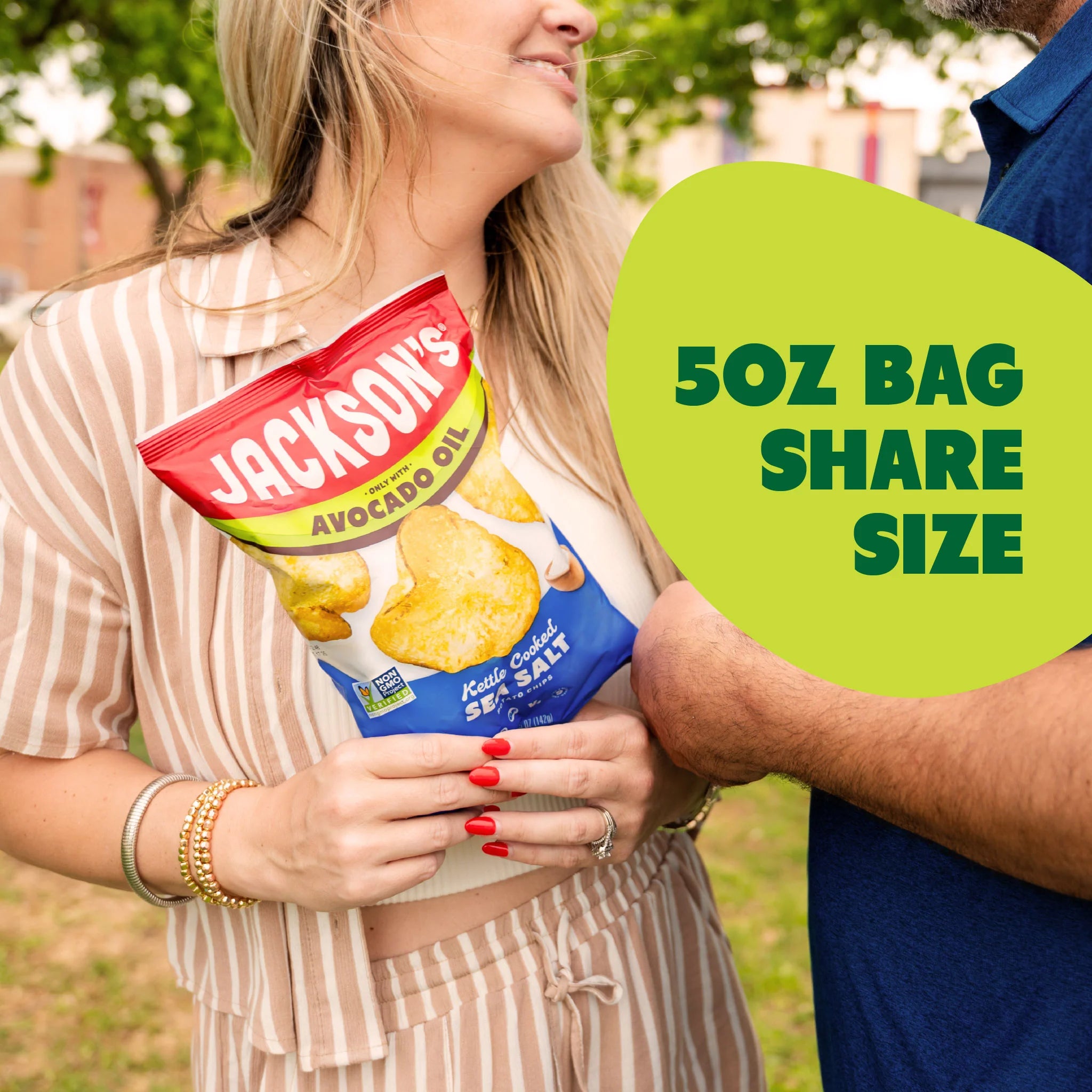 Jackson's Avocado Oil Kettle Cooked Potato Chips | Sea Salt 142g
