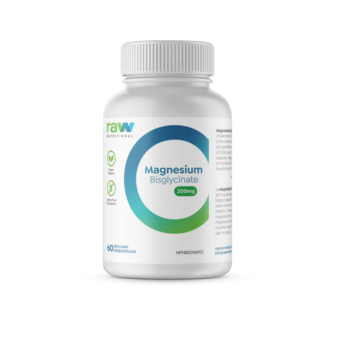 Raw Nutritional Magnesium Bisglycinate 60 Capsules
