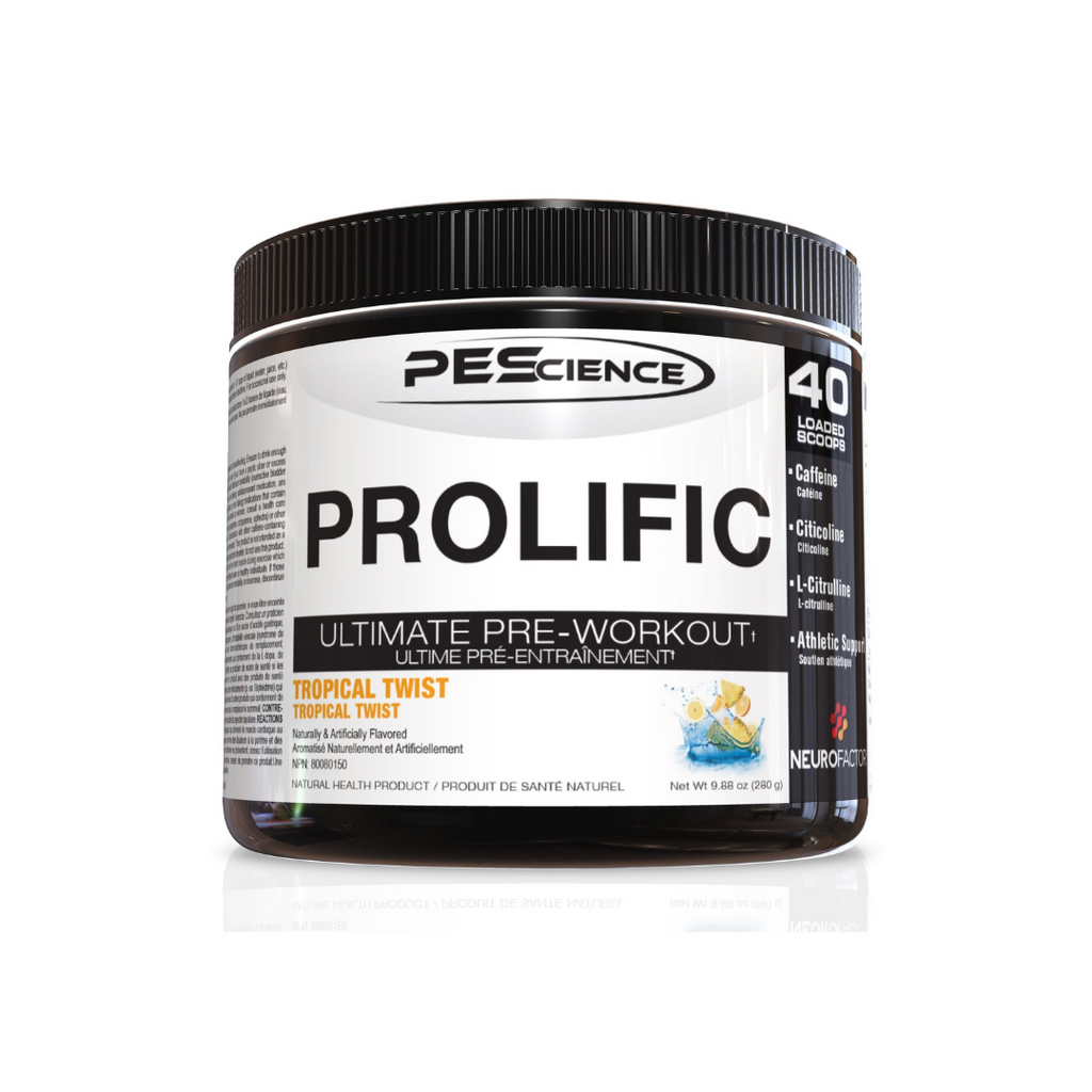 PEScience Prolific Pre Workout (Low Stim) 40 Servings
