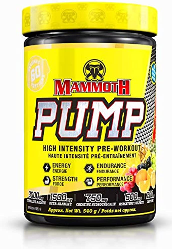 Mammoth Pump High Intensity Pre-Workout (Stim) 60 Servings