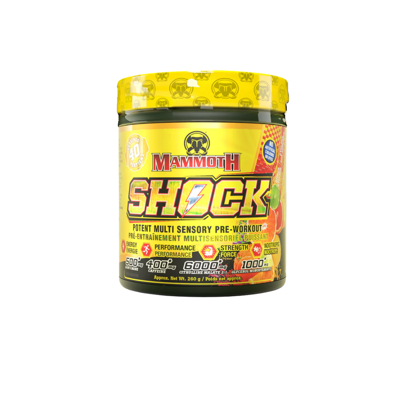 Mammoth Shock Preworkout (High Stim) 40 Servings