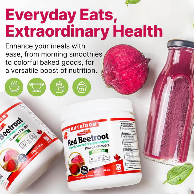 Nutridom Organic Red Beetroot Powder 225g