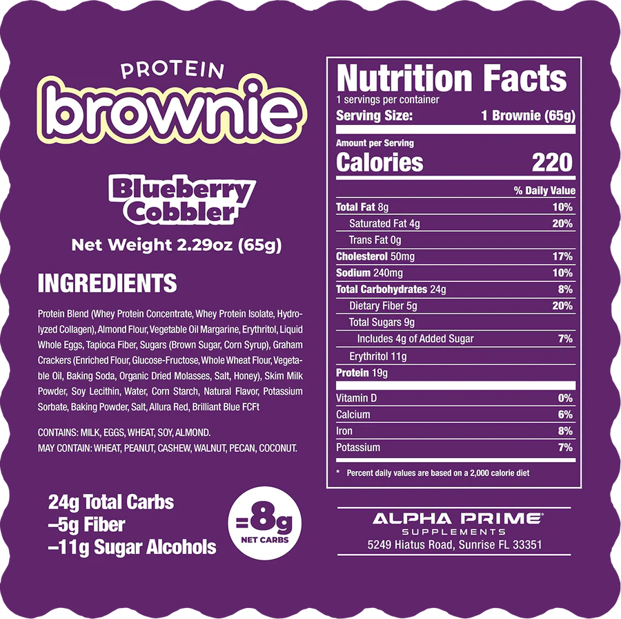 AP Prime Bites Protein Brownie Singles 65g