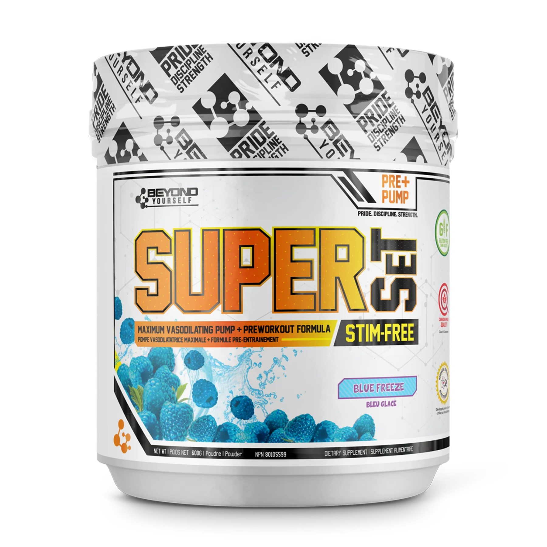 Beyond Yourself Superset Pre-Workout Stim Free (No Caffeine) 40 Servings