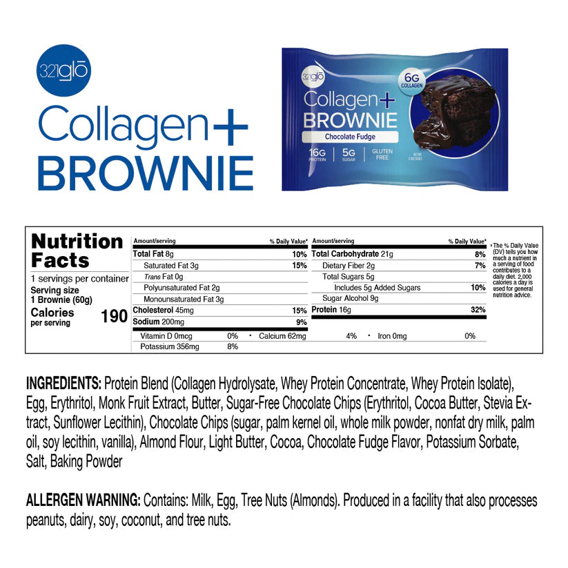 321 Glo Collagen Brownie 60g