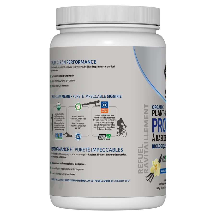 Garden of Life Organic Plant-Based Protein 806-840g