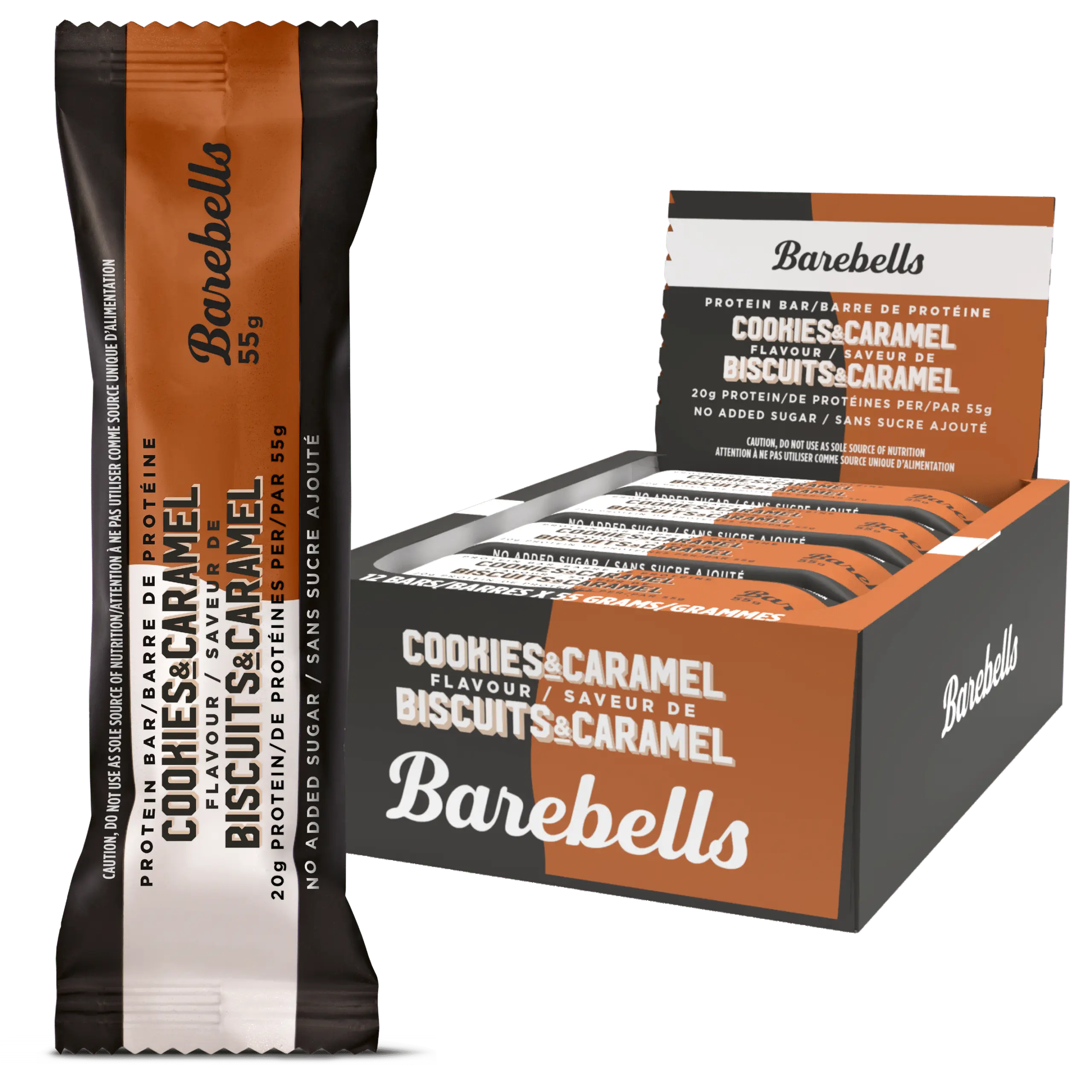 Barebells Protein Bar Cookies & Caramel | Single & Box of 12 Promo