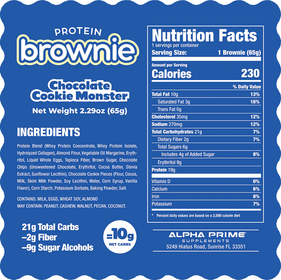AP Prime Bites Protein Brownie Singles 65g