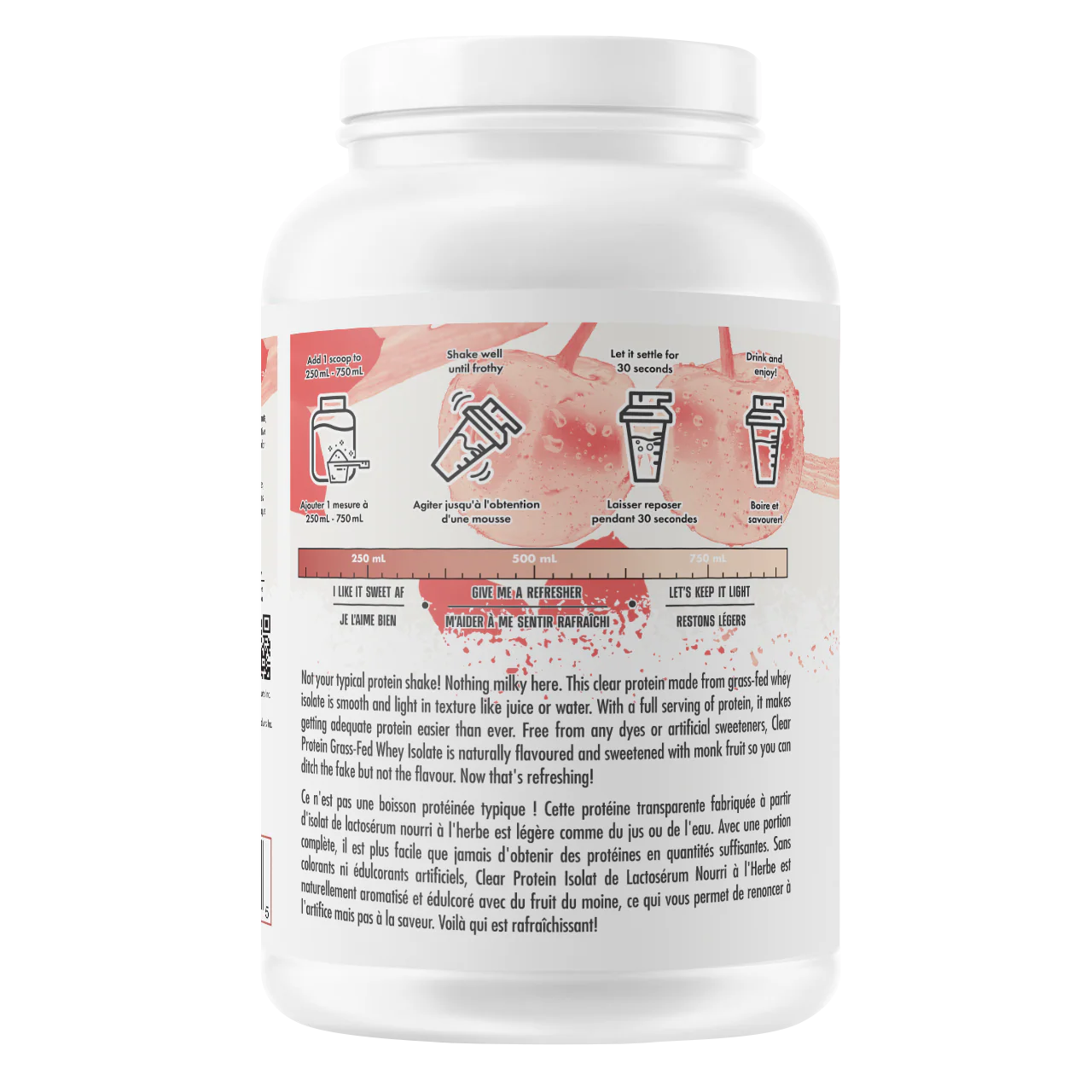 ALT Clear Protein Grass-Fed Whey Isolate Protein 1.3LB
